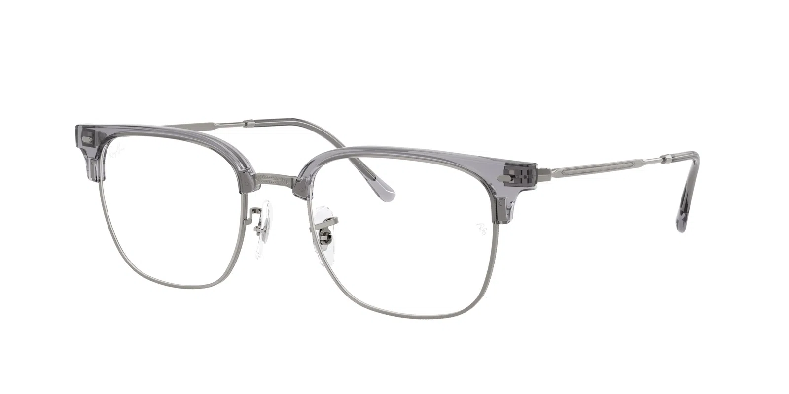 Ray-Ban New Clubmaster 7216 Eyeglasses - Blue On Gunmetal - view 8